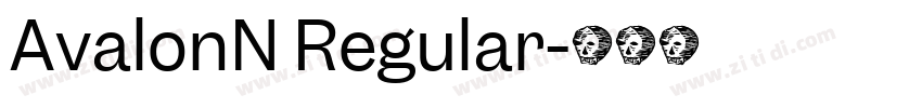 AvalonN Regular字体转换